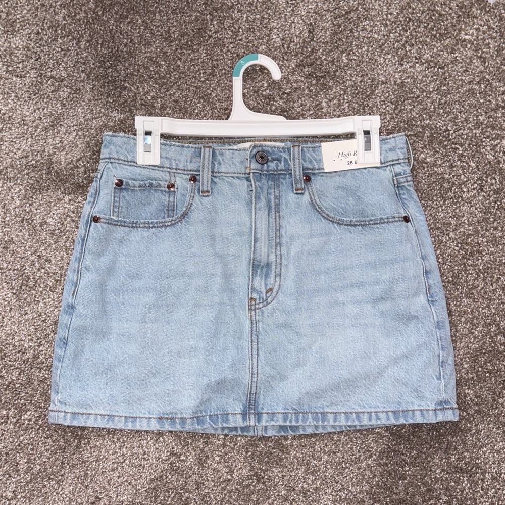 Abercrombie & Fitch Light Blue Mini Skirt